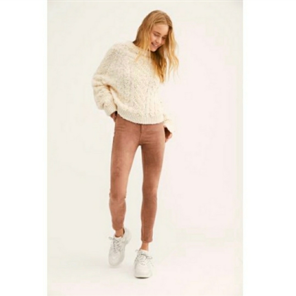 We The Free Faux Suede High Rise Skinnies